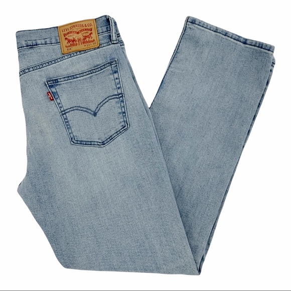Levi’s 514 Light Blue Wash Straight Leg Jeans Size 33/30 - Picture 10 of 15
